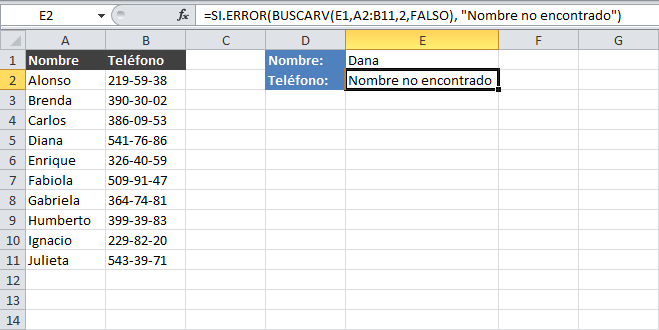 Funci N Buscarv Y Si Error Excel En Decol