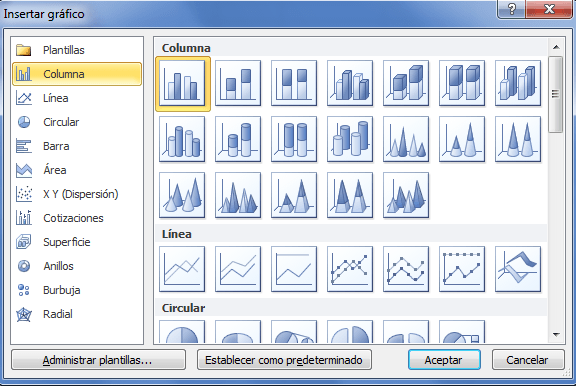 Insertar gráfico