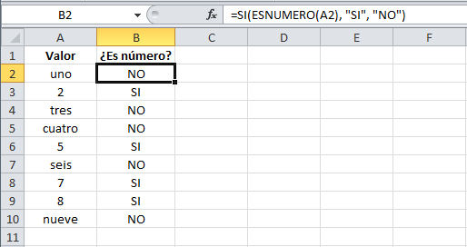 Utilizar una función lógica como prueba dentro de la función SI