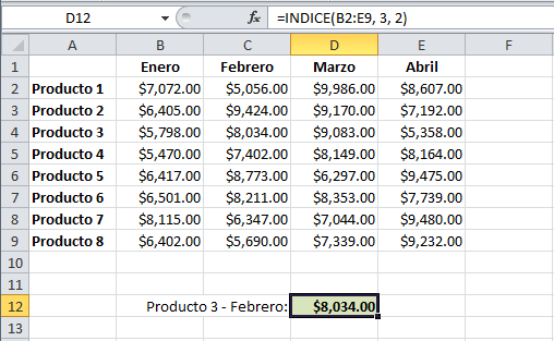 La Función Indice En Excel Excel Total 6453