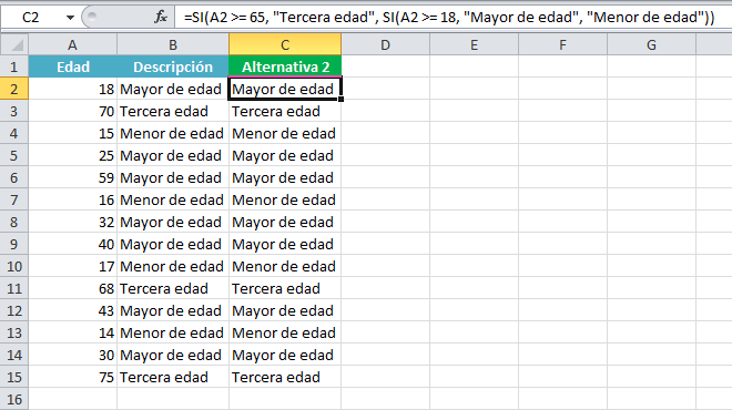 Función Si Anidada En Excel Excel Total