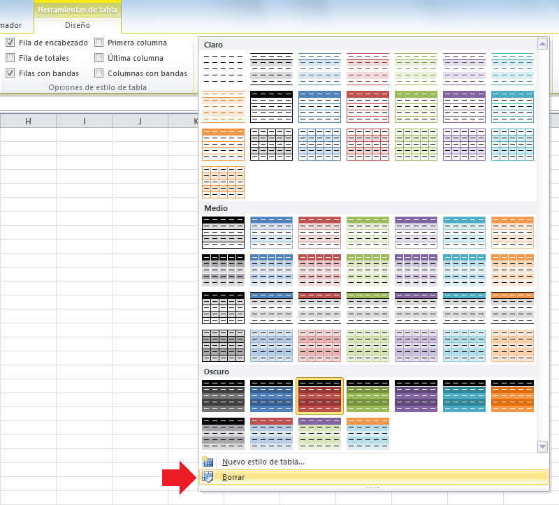 Tablas en Excel