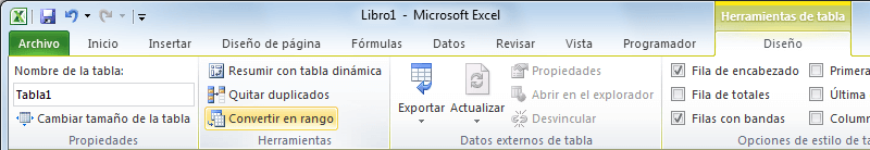 Beneficios de las tablas en Excel