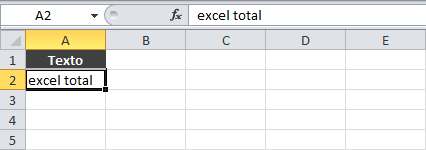 Mayúsculas y minúsculas en Excel