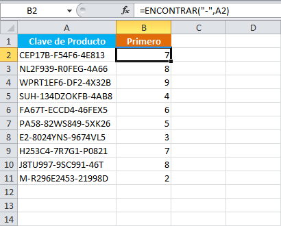 Separar un texto en varias celdas de Excel