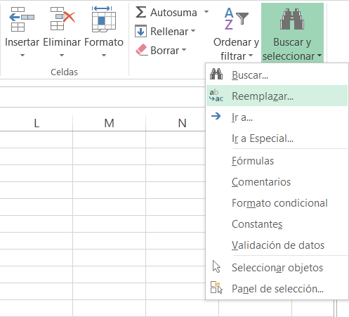 Reemplazar fórmulas rápidamente en Excel