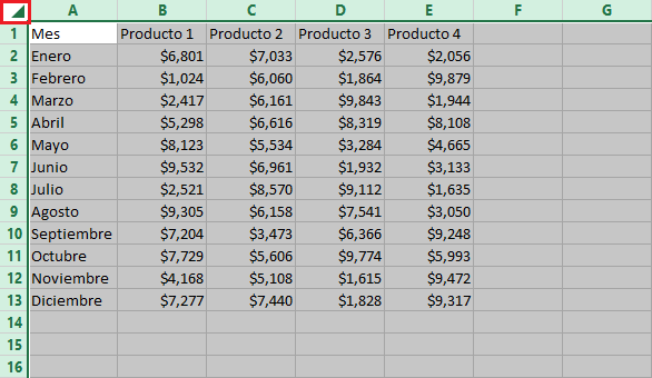 Cómo Seleccionar Todo en Excel: Aprenda