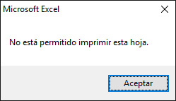 Impedir que los usuarios impriman un libro de Excel