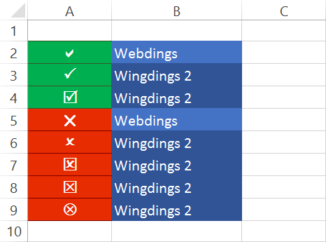 Cómo poner una paloma de revisado en Excel