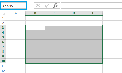 Cuadro nombres Excel