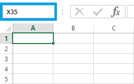 Definición del cuadro de nombres en Excel