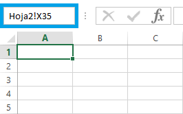 Cuadro de nombres y la celda activa en Excel