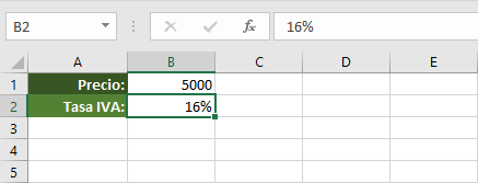 Calcular IVA Excel