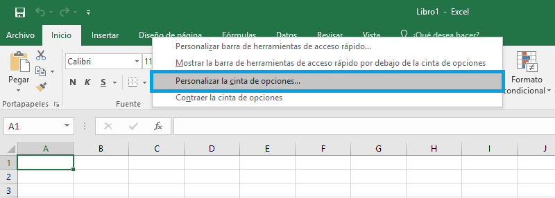 Activar pestaña Programador en Excel