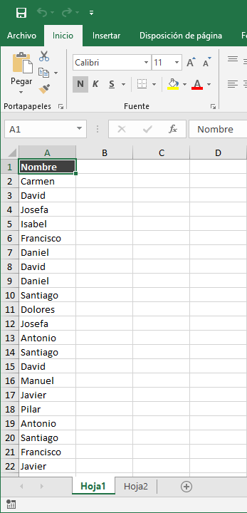 Quitar duplicados en Excel