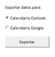 Exportar calendario 2020 a Outlook o Google Calendar