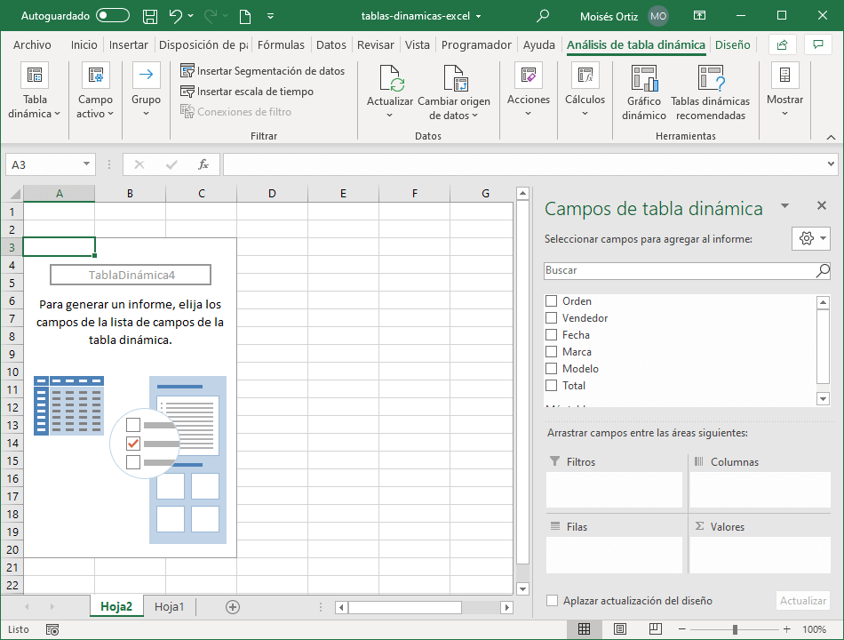 ¿cÓmo Crear Tu Primera Tabla DinÁmica En Microsoft Excel Excel Contable