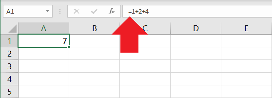 Creación de una fórmula en Excel