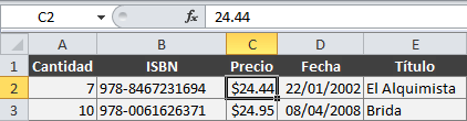 Buscar un valor con formato en Excel