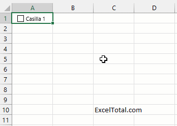 Como hacer un Checkbox en Excel