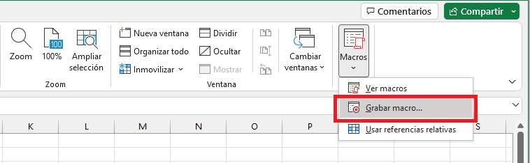 Cómo grabar una macro en Excel