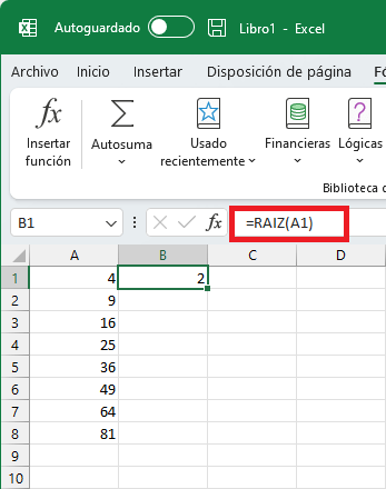 Indirecto cáscara germen Raíz cuadrada en Excel • Excel Total