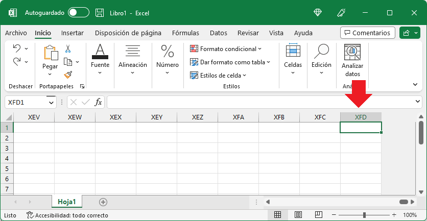 Columnas en Excel