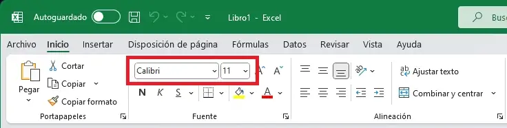 Cómo cambiar la fuente predeterminada en Excel