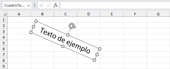 Cómo girar un cuadro de texto en Excel