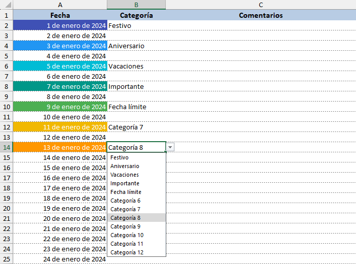 Calendario 2024 en Excel • Excel Total