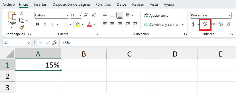 Cómo aplicar el estilo de porcentaje en Excel