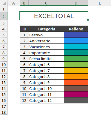 Calendario 2025 en Excel Gratis