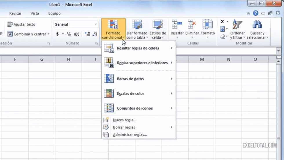 Conoce los tipos de comandos de Excel • Excel Total