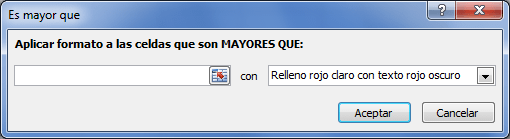 Resaltar celdas con formato condicional