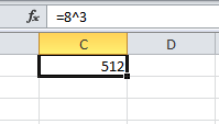 Calculando un exponente en Excel