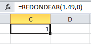 Redondeo de números en Excel