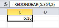 Redondeo de digitos con Excel
