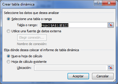 pivot in access table Total dinámica â€¢ una Excel Cómo crear tabla