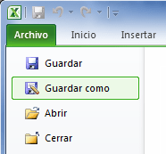 Guardar archivo Excel como PDF