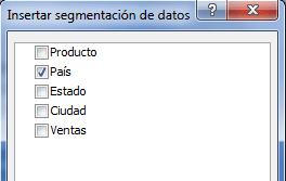Segmentación de datos en Excel