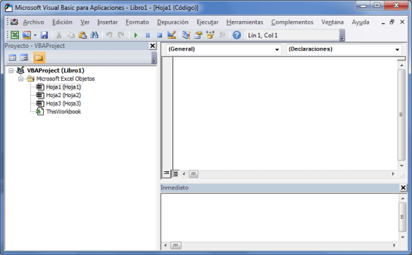 excel visual basic editor