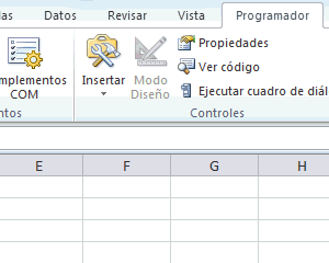 Insertar un control de formulario en Excel