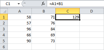 Copiar fórmulas en Excel a las celdas adyacentes