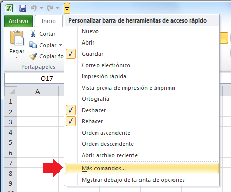 Correctamente llave inglesa infierno Personalizar la barra de herramientas de acceso rápido • Excel Total