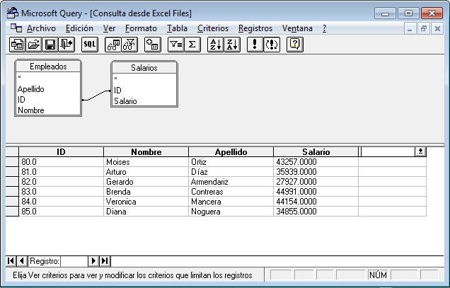 Datos consolidados de diferente archivos Excel