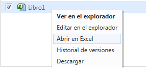 Abrir un libro de SkyDrive en Excel