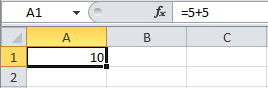 Cálculo de una función de Excel