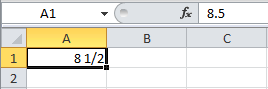 Cómo ingresar fracciones en Excel