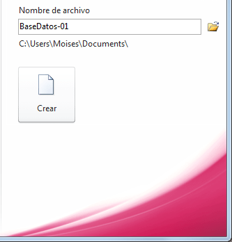 Cómo crear una base de datos en Access 2010