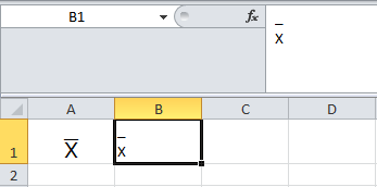 Alternativa para insertar el símbolo de promedio en Excel